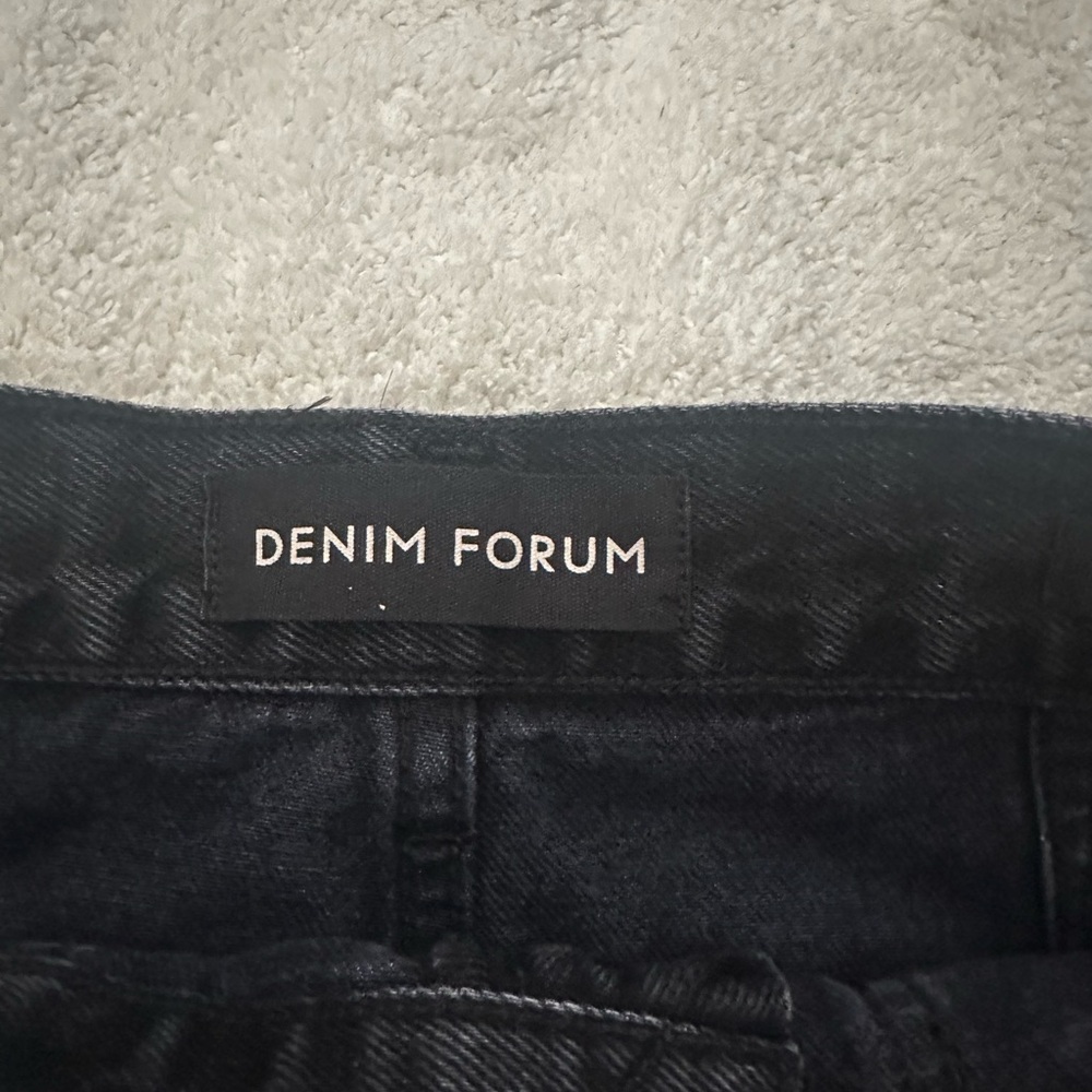 Denim Forum by Aritzia Black Denim Mini Skirt - Picture 5 of 7